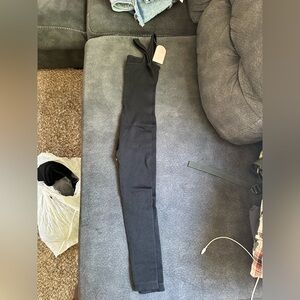 SHEIN Black Sleeveless Ribbed Jumpsuit
